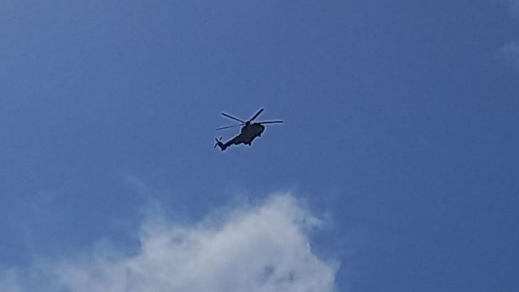 Sobrevuela AMLO tramo 5 del Tren Maya y terrenos del aeropuerto de Tulum